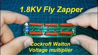 1850V Cockroft Walton Voltage Multiplier  Bug Zapper Circuit [upl. by Laehctim615]