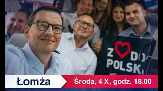 Mateusz Morawiecki w Łomży [upl. by Lemrac924]