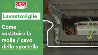 Come sostituire il cavo dello sportello della lavastoviglie [upl. by Anihsit193]