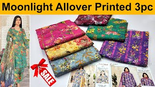 Allover same print 3 piece chicken kari Suit  Winter Sale 2024  Linen 3pc [upl. by Januisz233]