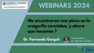 Me encontraron una placa en la ecografía carotídea y ahora que hacemos Dr Fernando Garagoli [upl. by Mascia]