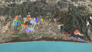 Bolgheri vineyard in 3D Engl [upl. by Harahs]