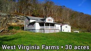 West Virginia Farmhouse For Sale  230k  30 acres  West Virginia Farms For Sale  Land For Sale [upl. by Aivatnohs382]