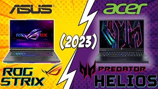 Asus ROG Strix G16 Vs Acer Predator Helios 16 2023  Neck To Neck Competition [upl. by Mendel]