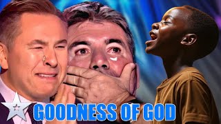 AFRICAN COWBOY SINGER MAKE SIMON TO CRY WITH quotGOODNESS OF GODquot POWERFUL WORSHIP SONG  2024 [upl. by Cris]