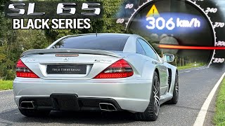 MERCEDES SL65 AMG BLACK SERIES V12 BiTurbo 306kmh Autobahn POV amp SOUND [upl. by Teece964]