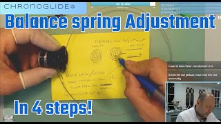 Balance spring adjustment in 4 simple steps  a short introduction [upl. by Higgs]