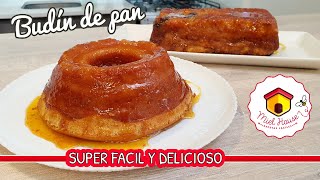 BUDIN DE PAN tradicional o en licuadora 2 OPCIONES FACILES Y DELICIOSAS [upl. by Adnac923]