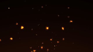 Burning Fire Particles Overlay Crackling Fire Embers Background Video In 4K [upl. by Fitzger]