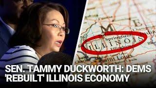 Senator Tammy Duckworth Democrats Rebuilt Illinois Economy [upl. by Notkcorb]