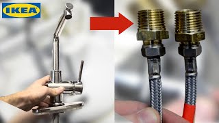 The EASIEST Way to Install a New IKEA Faucet Tap [upl. by Ardnahsal479]