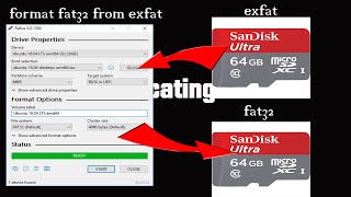 how to format file system exfat to format fat32 easy [upl. by Lobel]