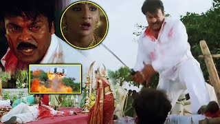 Chiranjeevi Blockbuster Action Scene  Indra Telugu Movie Scenes  Indra Movie HD Cinema Official [upl. by Yorgos]