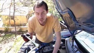 How to do a full oil service on Peugeot 206 1 4i [upl. by Nasaj]