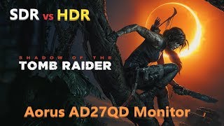 Aorus AD27QD SDRHDR Test SDRHDRScreen CompareShadowplayGSYNC Compatible [upl. by Hanna]