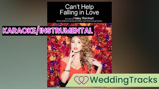 Cant Help Falling In Love  Haley Reinhart  Karaoke  Instrumental [upl. by Touber770]