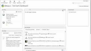 Alfresco Community Edition 42 HowTo Configure Dashboards [upl. by Nwahsid]