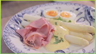 Asperges met ham ei en een heerlijke Hollandaise saus [upl. by Devitt]