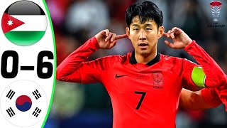 Jordan vs South Korea 06  All Goals and Highlights  2024 🔥 SON [upl. by Htaeh]