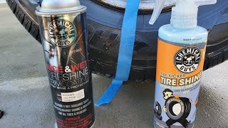 How to use Chemical Guys Part 1  Tire Kicker Tire Shine vs Nice and Wet Tire Shine [upl. by Zoba950]