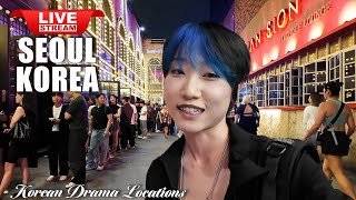 Live Seoul 🇰🇷 Korean Drama Location 🎬 Itaewon Night Street 🍿 Walking Tour Korea [upl. by Lodhia]