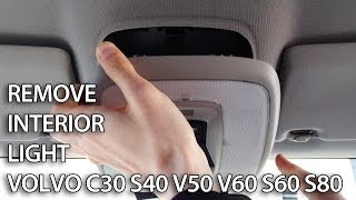 How to replace interior light bulbs in Volvo C30 S40 V50 V60 S60 S80 tuning LED [upl. by Attenal]