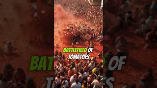 La Tomatina The Juicy Tradition You Can’t Miss shorts spain [upl. by Nerra]