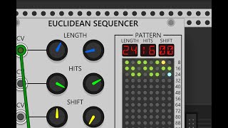 Euclidean Sequencer VCV Rack Drum Tutorial [upl. by Mihsah]