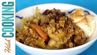 How to make Apple Crisp  Hilah Cooking [upl. by Georas]