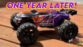 Traxxas 116 ERevo VXL  One Year Review [upl. by Skippie688]