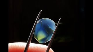 10  Part 1 Faceting a Freeform Step cut Sapphire [upl. by Lourdes]