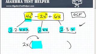 Polynomial Factoring The Greatest Common Factor GCF [upl. by Echikson]