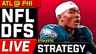 EaglesFalcons Showdown Strategy MNF Week 2 DFS Picks  NFL DFS Strategy [upl. by Aihsetel]