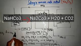 Solvays ammonia soda method class 11th [upl. by Adkins]