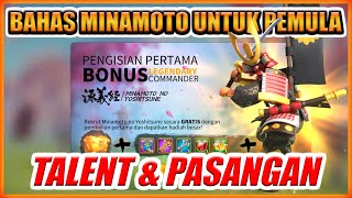 BAHAS MINAMOTO RISE OF KINGDOMS UNTUK PEMULA BARU MAIN [upl. by Joanie]