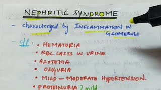 Nephritic syndrome  Acute proliferative glomerulonephritis  PSGN  Pathology  Handwritten notes [upl. by Elahcim768]