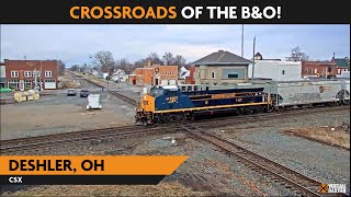 Deshler Ohio USA  Virtual Railfan LIVE [upl. by Refotsirk]