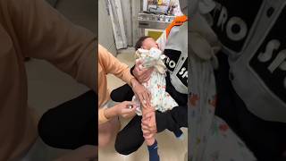 Injection Video Baby Crying vaccination inject nurse shorts [upl. by Barbabas]