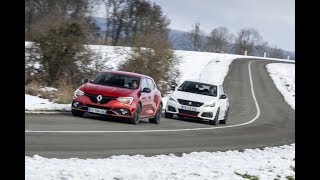 2019 Renault Mégane RS 280 vs 2019 Peugeot 308 GTi [upl. by Pleione]