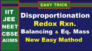 NEW EASY TRICK Disproportionation ReactionsBalancing amp Equivalent MassJEEMedicalCBSE [upl. by Ahseid]