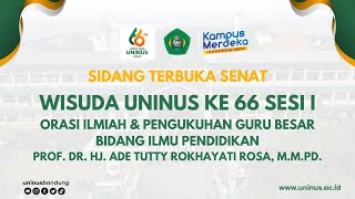 SIDANG SENAT UNIVERSITAS WISUDA KE 66 amp ORASI ILMIAH PENGUKUHAN GURU BESAR [upl. by Ahsilla]