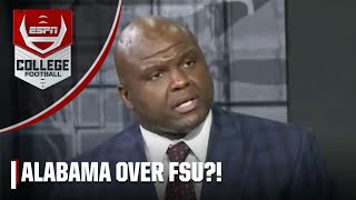 Booger McFarland UPSET with Alabama over FSU in the CFP  CFP Selection Show [upl. by Fredel99]