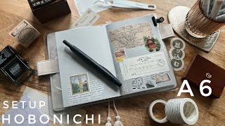 2023 Hobonichi A6 English Techo Planner Setup Video for Memory Keeping and Journaling [upl. by Indys]