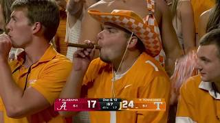 Tennessee fans light cigars to celebrate win over Alabama  ESPN College Football [upl. by Solokin]