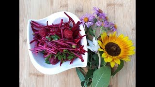 Salade de betterave et pommes à la framboise [upl. by Reham]