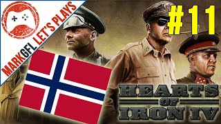 Hearts of Iron IV Norway Historical Playthrough  part 11 [upl. by Atsirc177]