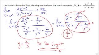 Limits Lecture 10  Limits Approaching Infinity and Negative Infinity [upl. by Linus51]