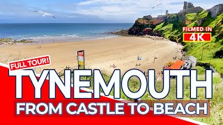 TYNEMOUTH  Tour of King Edwards Bay from Tynemouth Castle and Priory to Short Sands Beach  4K [upl. by Dewie]