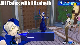 Persona 3 Reload  All Dates All Outings with Elizabeth [upl. by Nnahaid]