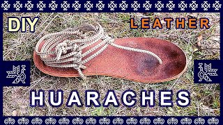 IMPROVED  How to make minimalist leather sandals  HUARACHES for barefoot running [upl. by Itsim]